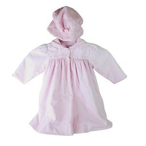 Vintage Petit Ami Baby Girl Pink Corduroy Swing Coat and Hat, Sz 18 Mo.
